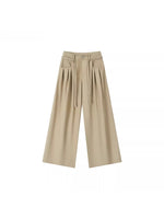 Pleated Straight-Leg Pants