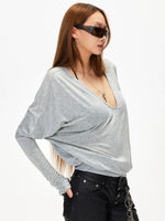 Oversized V Neck Tee