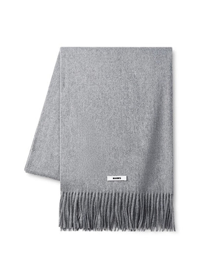 Classic Wool Blend Tassel Scarf