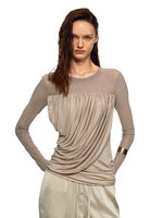 Ruched Lyocell Top