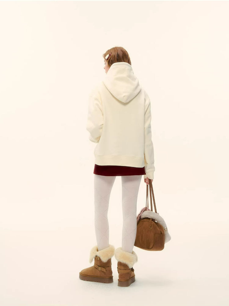 Pony Embroidery Fleece Hoodie