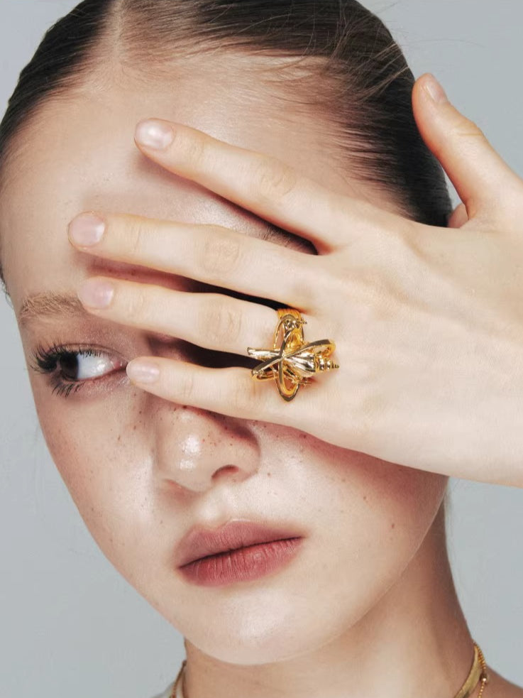 Seashell Star Open Ring