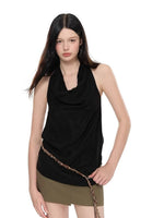 Draped Halter Top