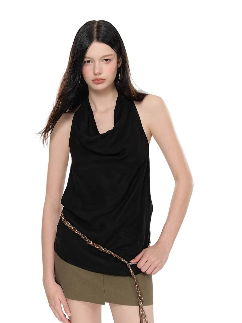 Draped Halter Top