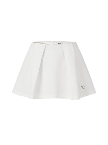 A-Line Short Pleated Skirt