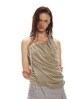 Acetate Draped Halter Top