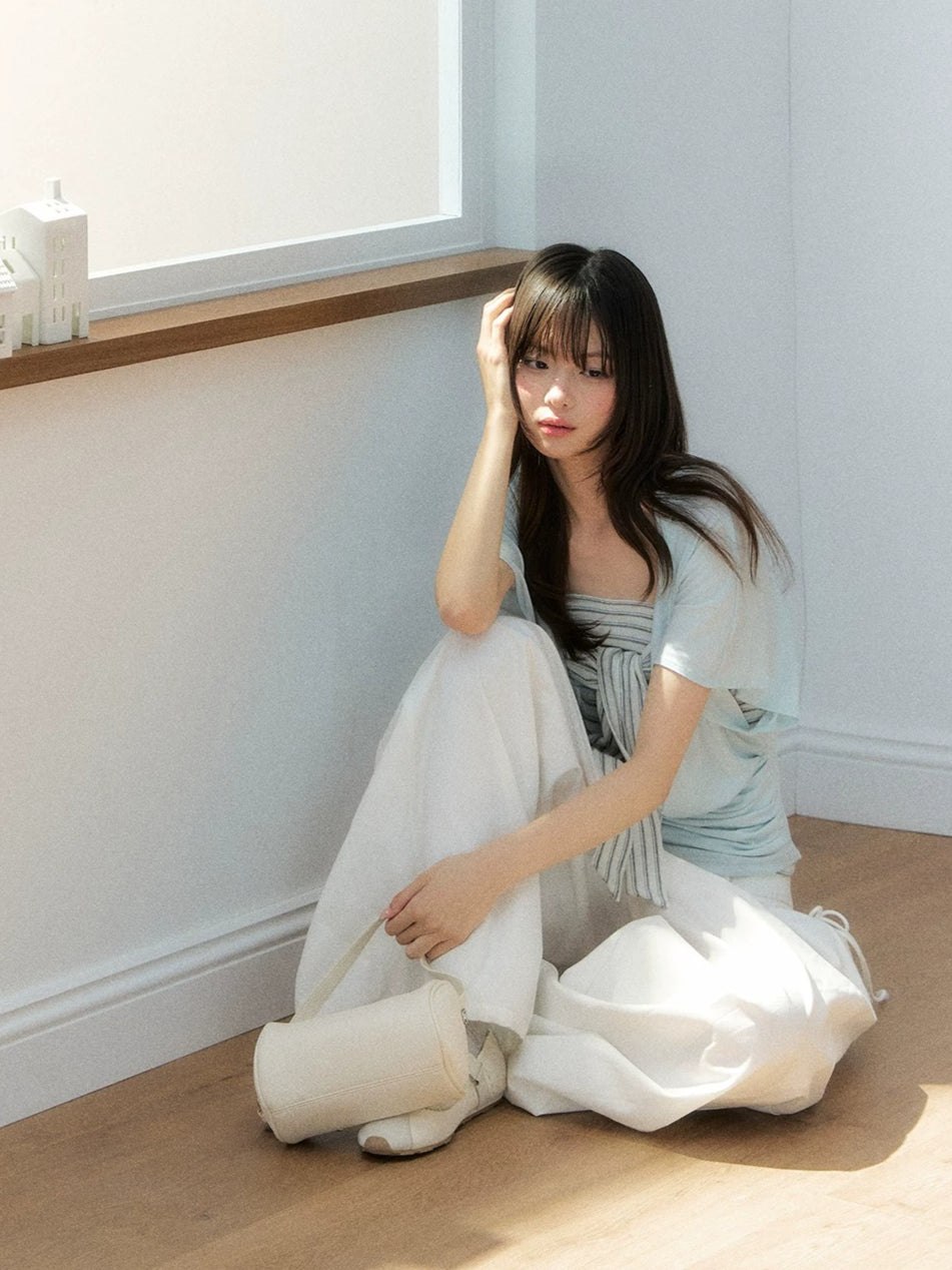 Lyocell Batwing Tube Top Set