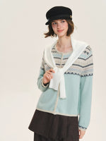 Pastel Fair Isle Knit Cardigan
