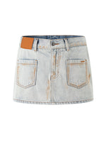 Fold-structured Low-waist Skirt