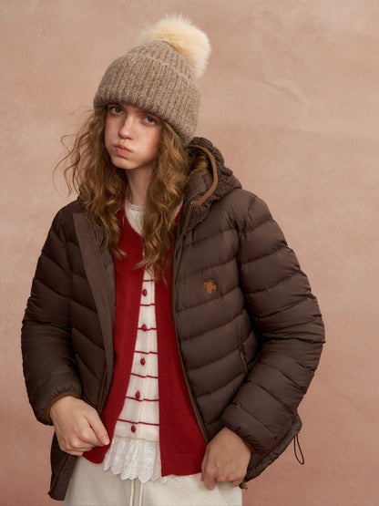 Lace Hood Down Puffer