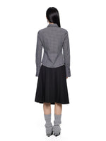 Plaid Bow Tie Shirt