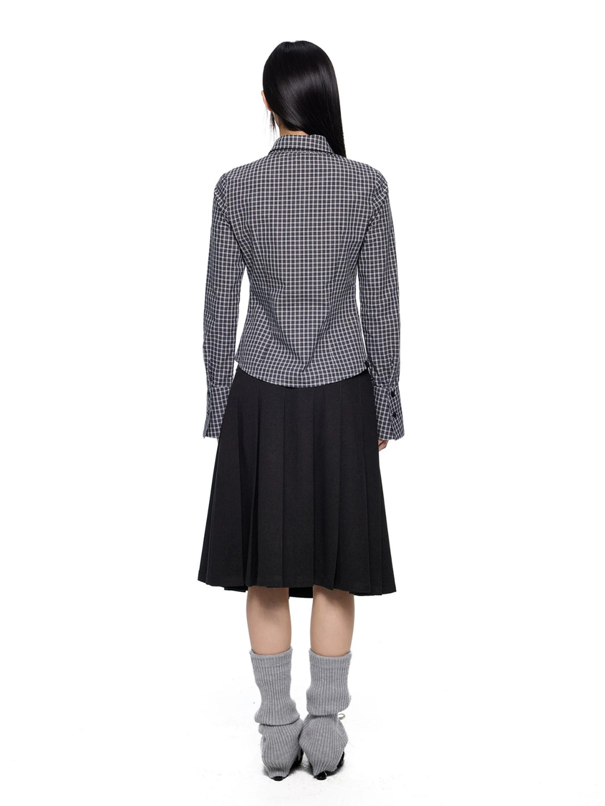 Plaid Bow Tie Shirt