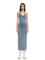 Volcano Draped Halter Maxi Dress