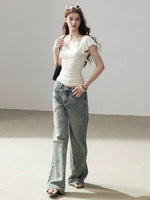 Flutter Sleeve Crop Top