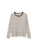 Vintage Striped Knit Blouse
