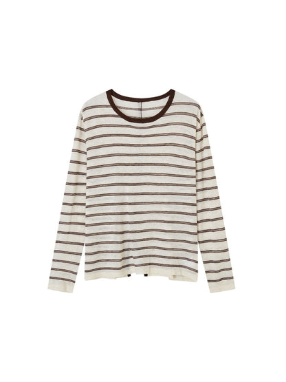 Vintage Striped Knit Blouse
