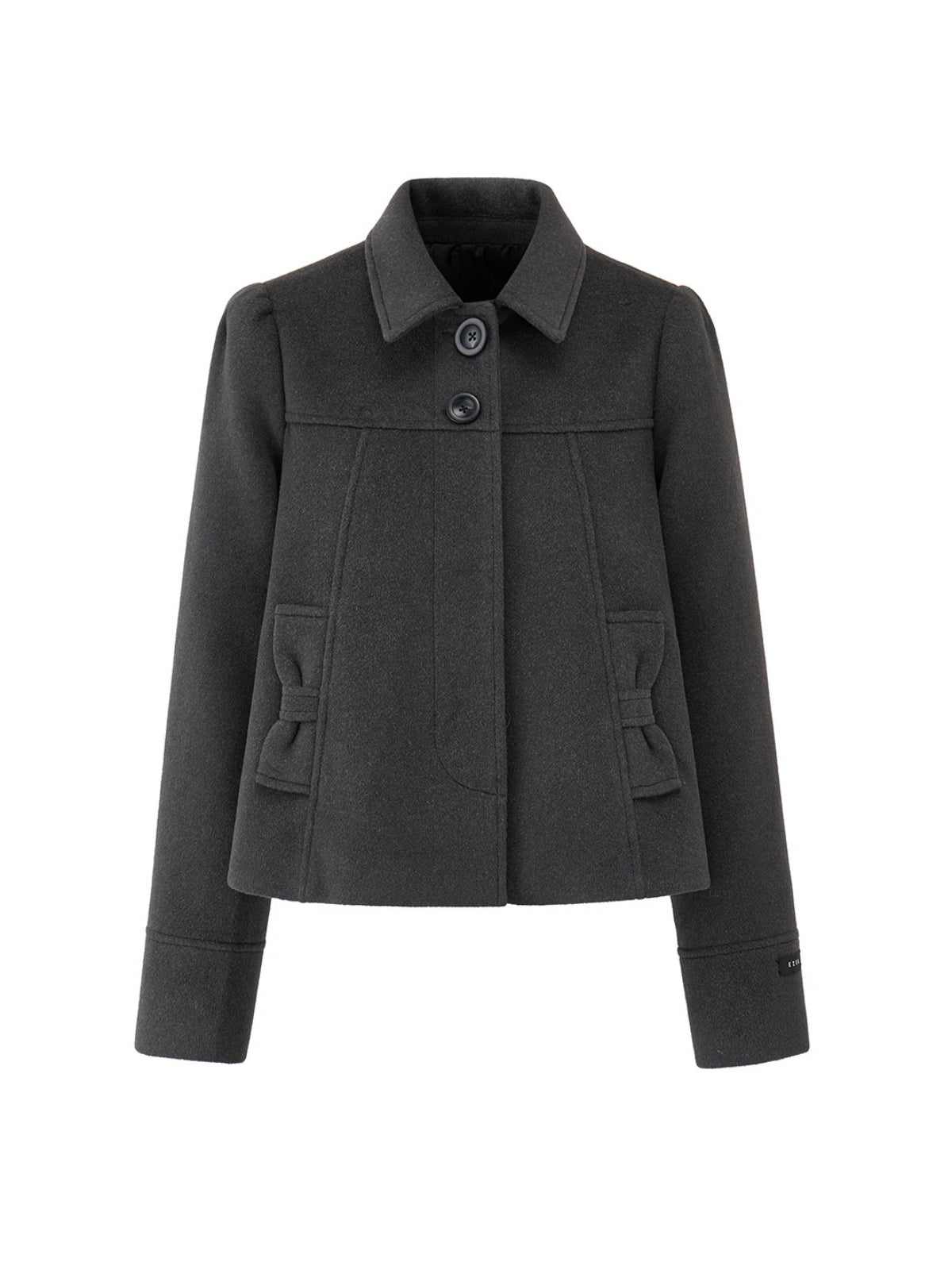 Korean Wool Blend Short Coat