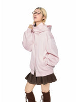 Academy Button Cropped Hoodie
