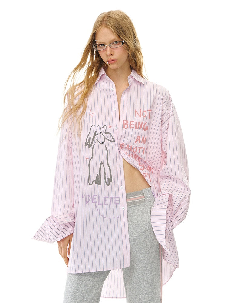 Graffiti Stripe Overshirt
