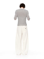 Layered Stripe Drape Top