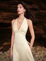 Verdant Halter Maxi Dress