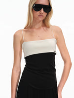 Contrast Knit Vest Set