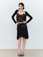 Lace V-neck Cardigan Top
