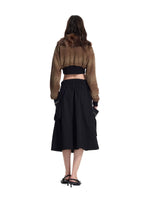 Patchwork Ring Trim Knit Jacket