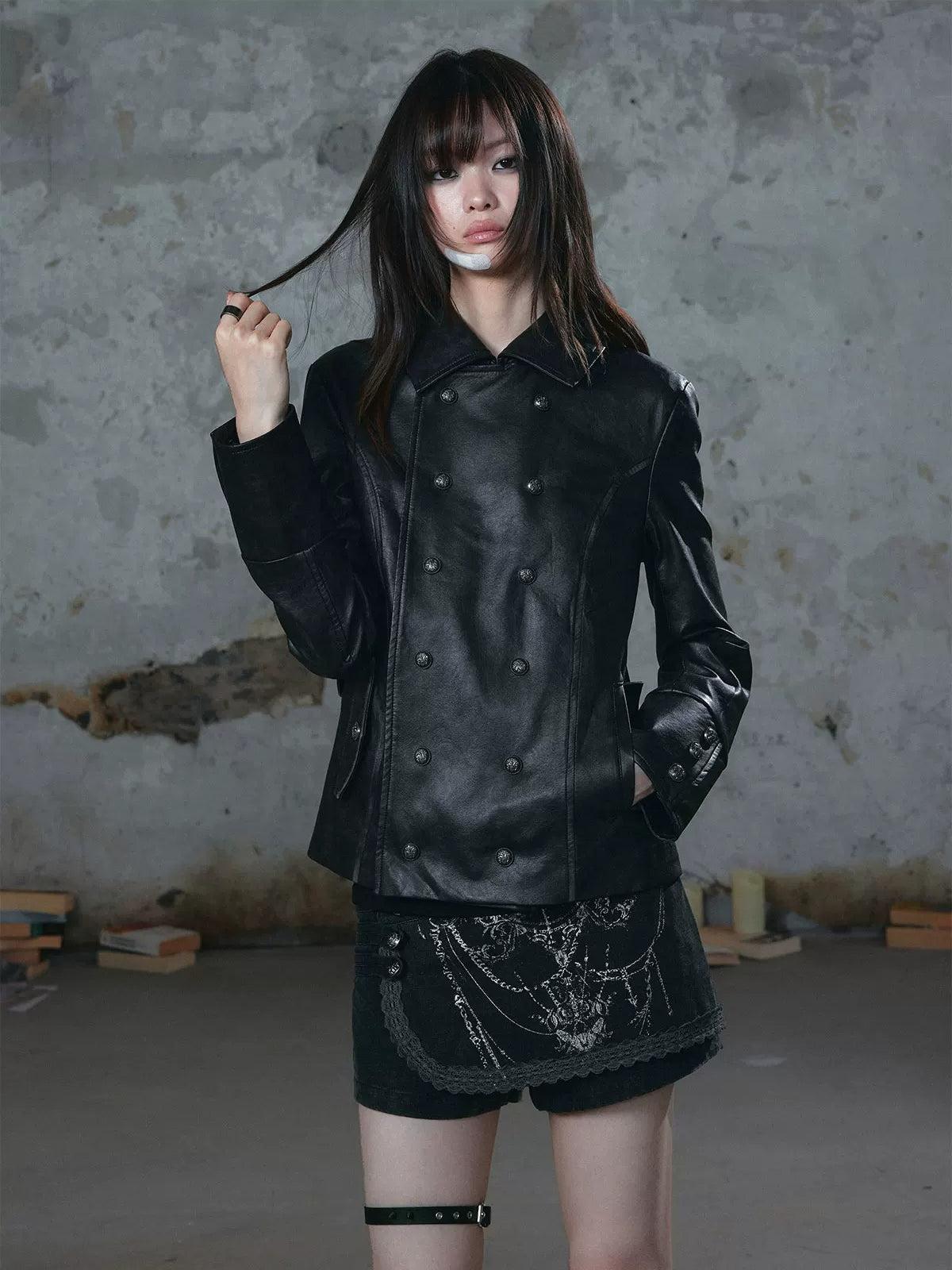 Butterfly Knight Graphic Lace Skort