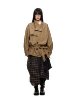 Vintage Oversized Lapel Trench Jacket