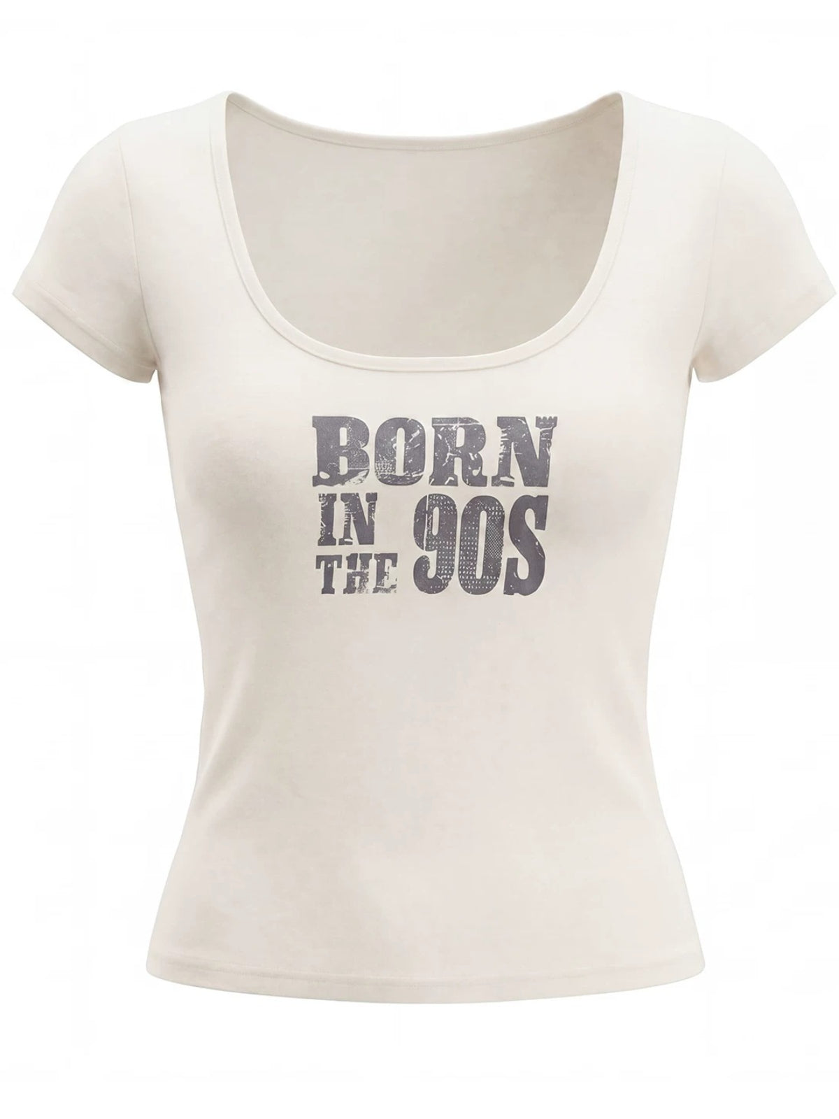 Korean Mint Graphic Slim T Shirt