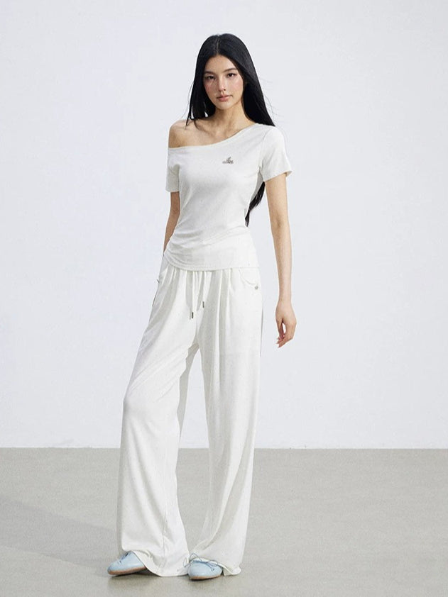Off-Shoulder Drape Set