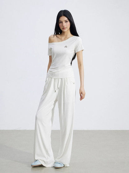 Off-Shoulder Drape Set