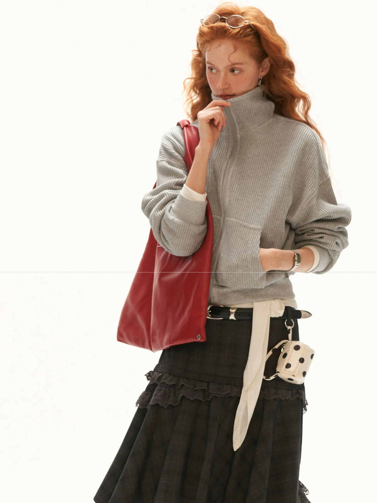 Structured Zip Knit Cropped Jacket
