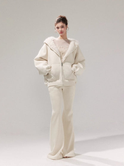 Reversible Hooded Sweatshirt &amp; Fleece Pants Set