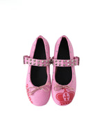 Detachable Strap Studded Ballet Flats