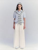 Striped Shawl Shirt