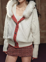 Red Waist-Free A-Line Skort