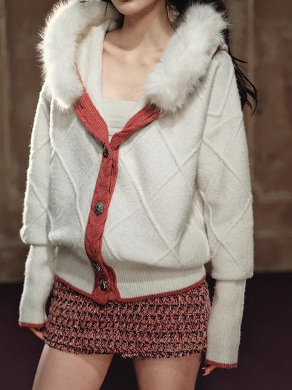 Red Waist-Free A-Line Skort