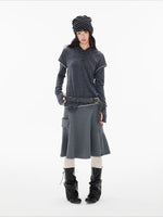 Star Button Layered Henley Top