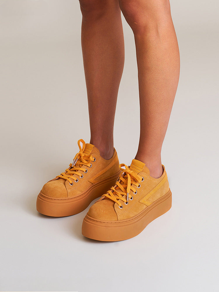 Future Mirage Leather Rider High Boots Ginger