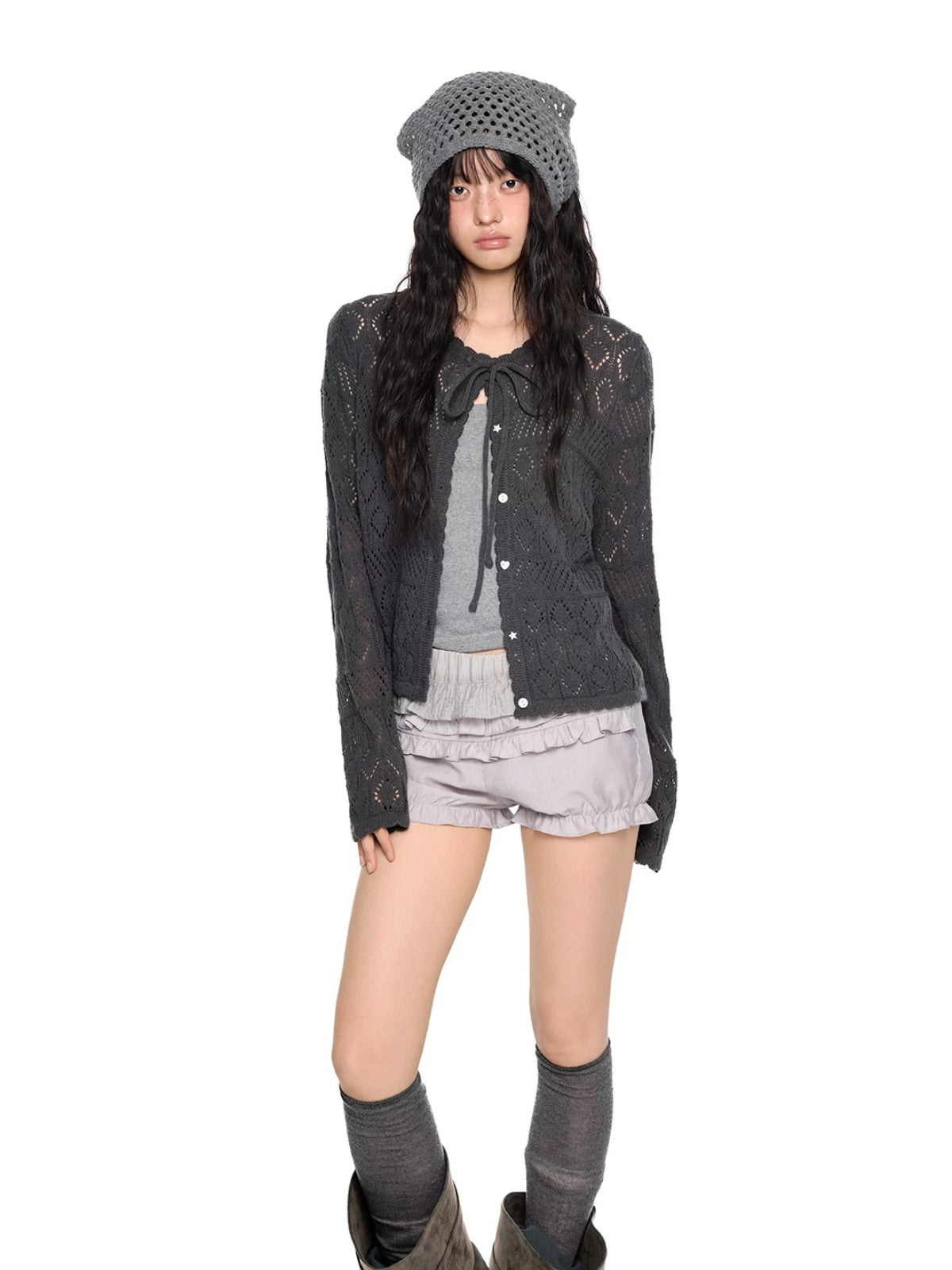 Boho Sheer Knit Cardigan
