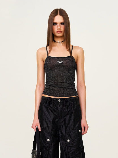 Elastic Sports Knit Sling Vest