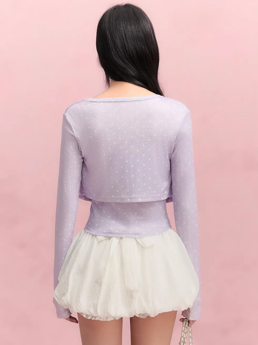 Polka Dot Cardigan Set