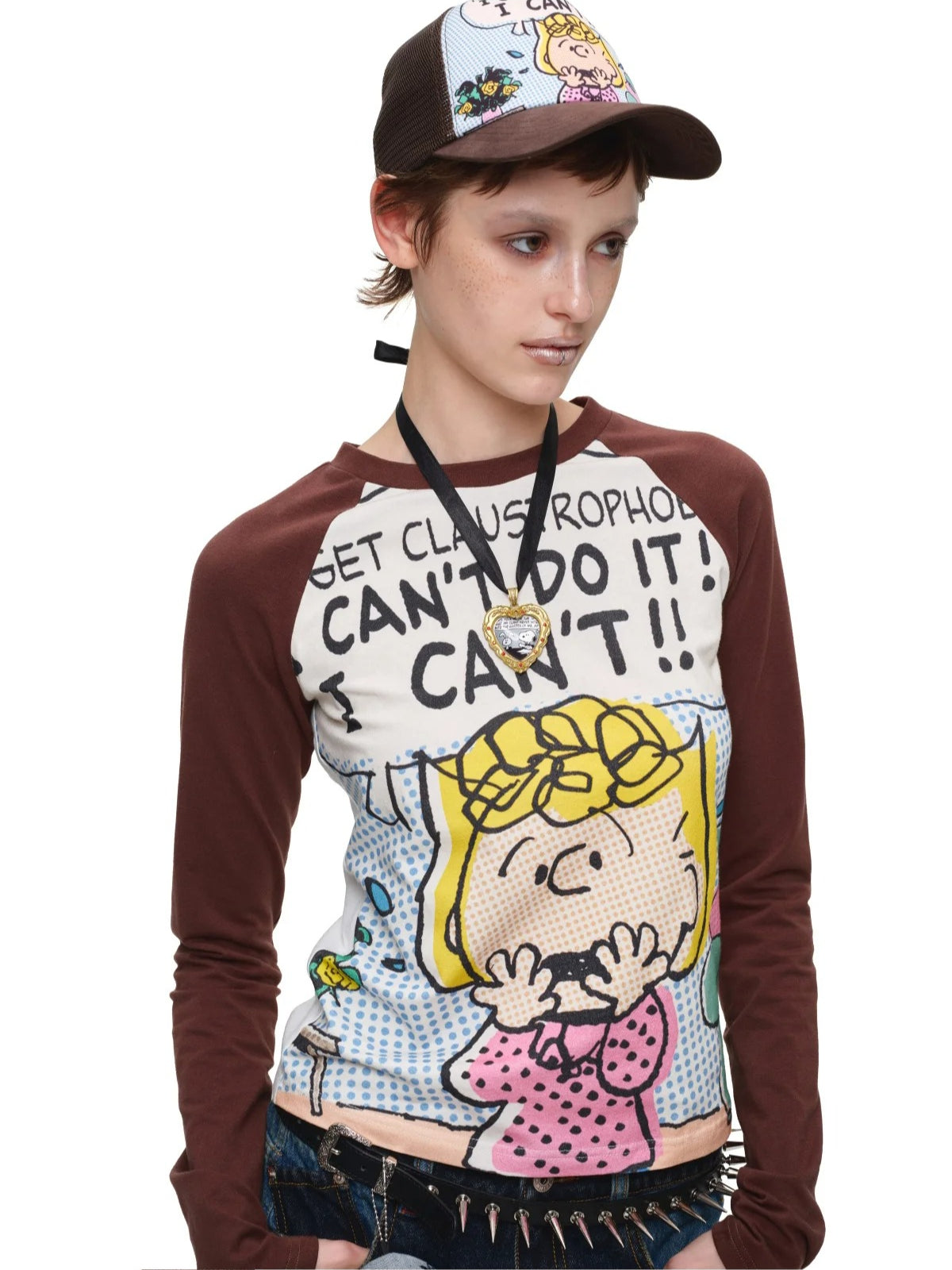 Colorful Cartoon Raglan Tee