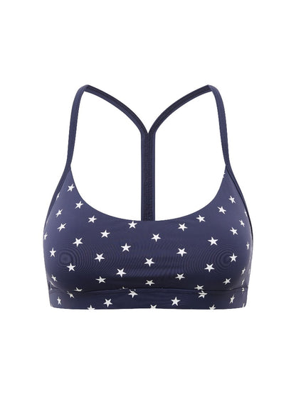 Star Print Sports Bra