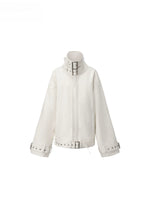 Punk Stand Collar Leather Jacket