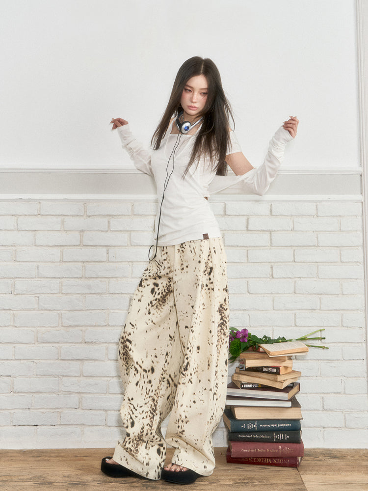 Layered Short Sleeve Pullover Top