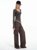 Detachable Strap Cargo Pants
