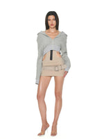 Lace-Up Halter Bodycon Dress